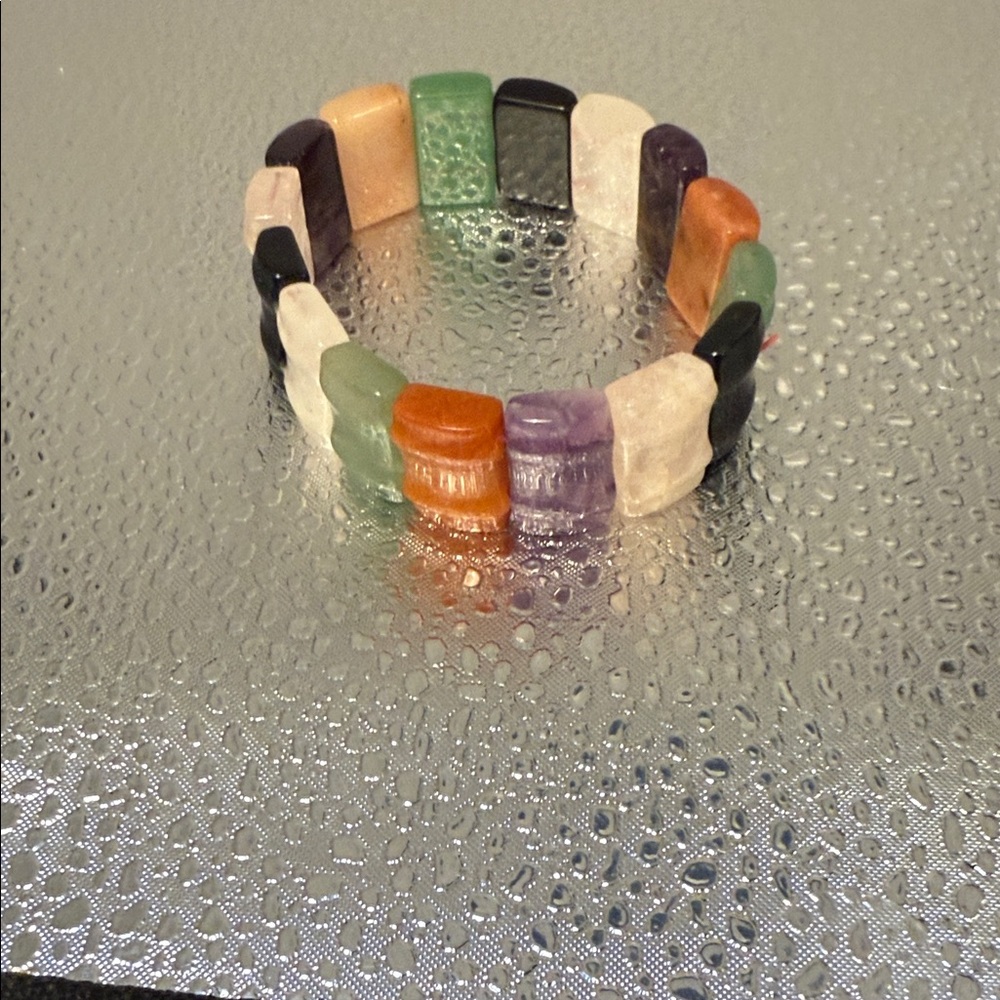 Multicolor Gem Beaded Bracelet - image 3